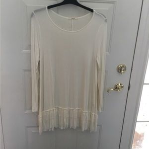 easel cream Long Sleeve dress/tunic